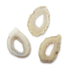 36x30mm Golden & Cream Occo Agate Slice Bead 1 piece (ONLINE ORDER ONLY)