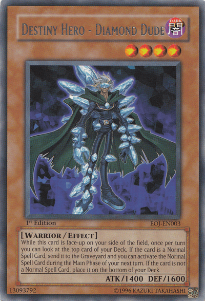 Destiny Hero - Diamond Dude [EOJ-EN003] Rare (ONLINE ORDER ONLY)