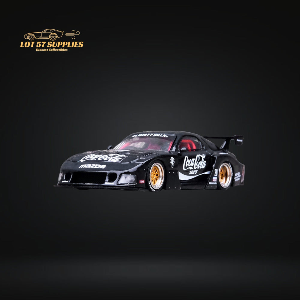 Inno64 Mazda RX-7 LBWK in Black 1:64 IN64-LBWK-RX7-01 (ONLINE ORDER ONLY)