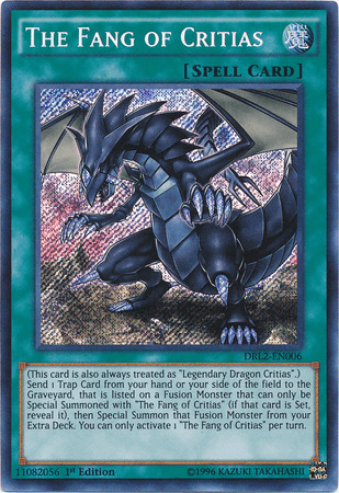 The Fang of Critias [DRL2-EN006] Secret Rare (ONLINE ORDER ONLY)