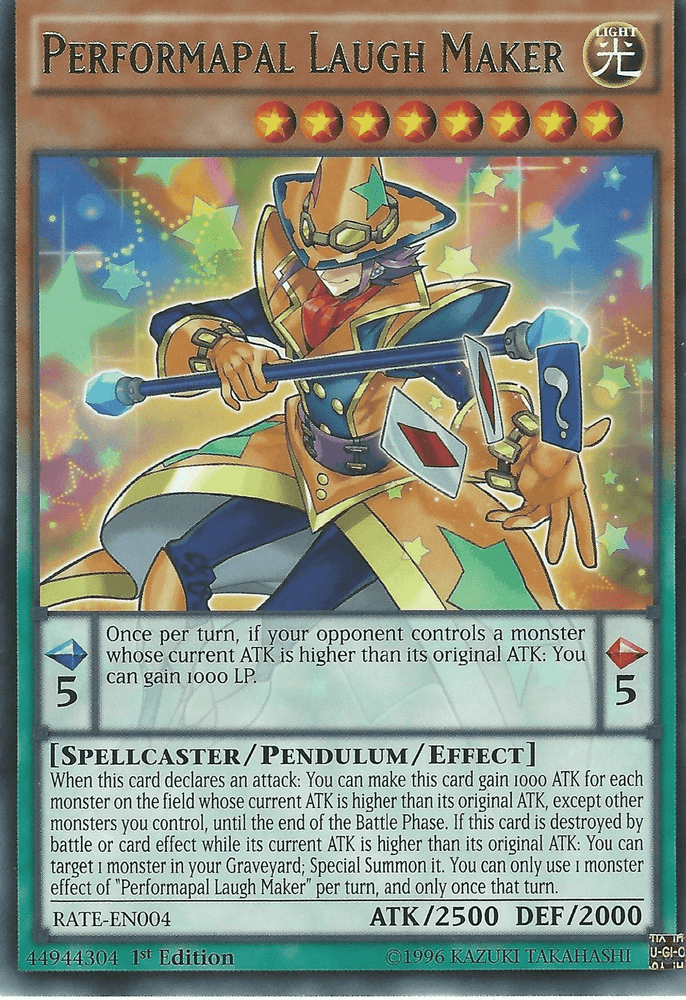 Performapal Laugh Maker [RATE-EN004] Rare (ONLINE ORDER ONLY)