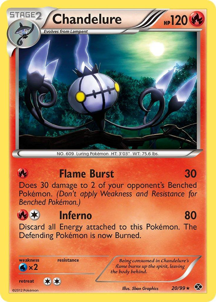 Chandelure (20/99) (Theme Deck Exclusive) [Black & White: Next Destinies] (Online Only)