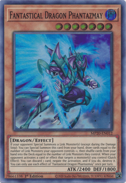 Fantastical Dragon Phantazmay [MP20-EN012] Super Rare (ONLINE ORDER ONLY)
