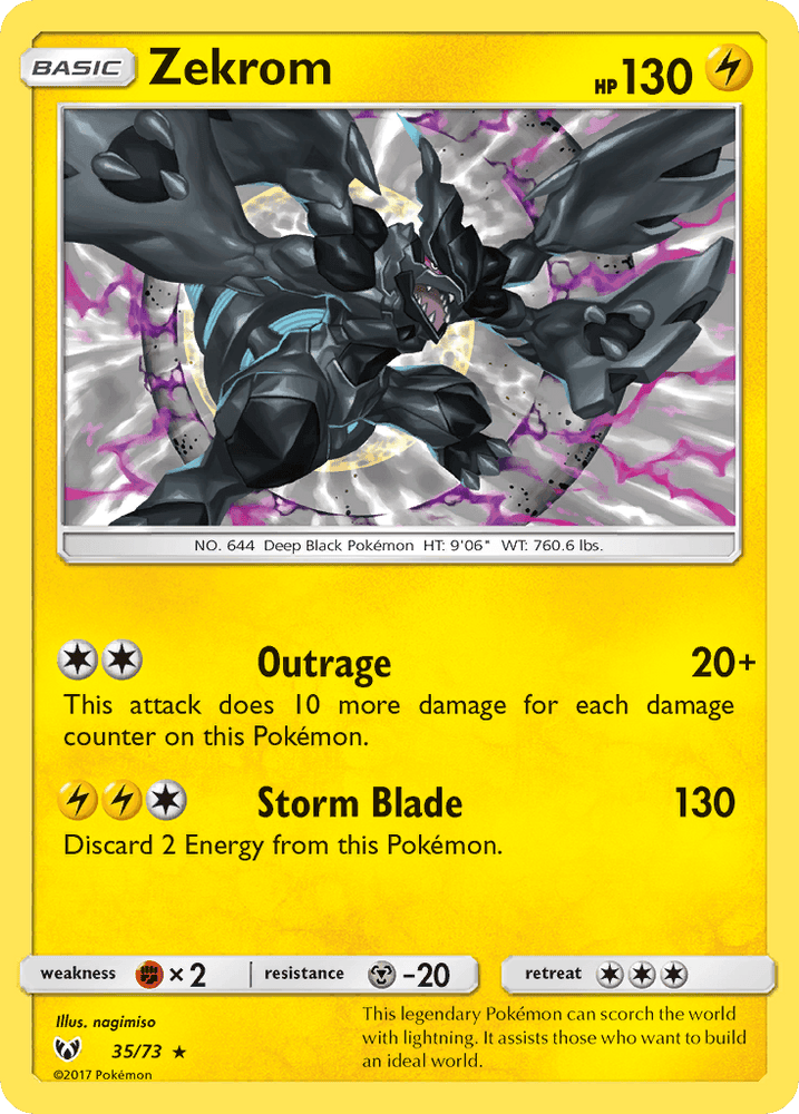 Zekrom (35/73) [Sun & Moon: Shining Legends] (Online Only)