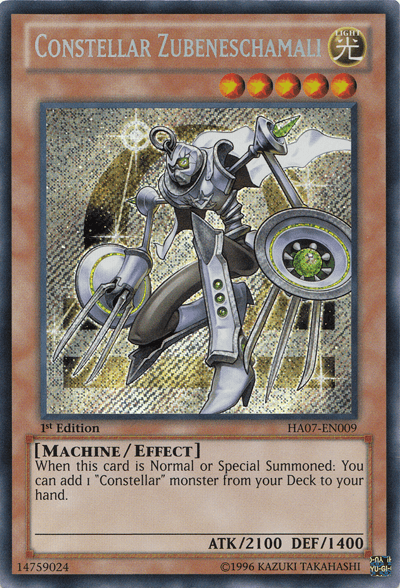 Constellar Zubeneschamali [HA07-EN009] Secret Rare (ONLINE ORDER ONLY)