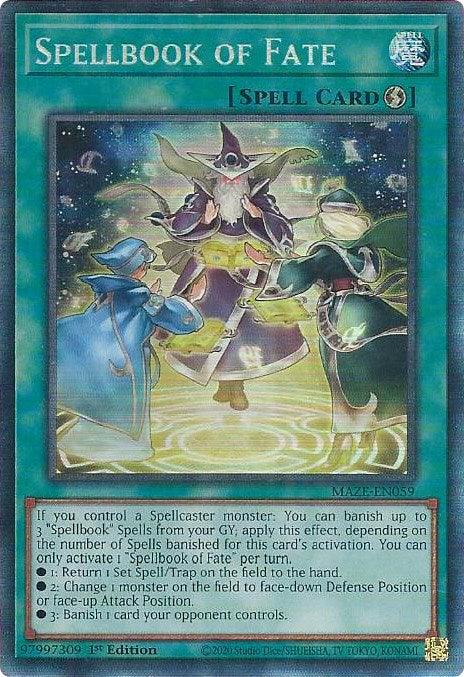 Spellbook of Fate [MAZE-EN059] Collector's Rare (ONLINE ORDER ONLY)