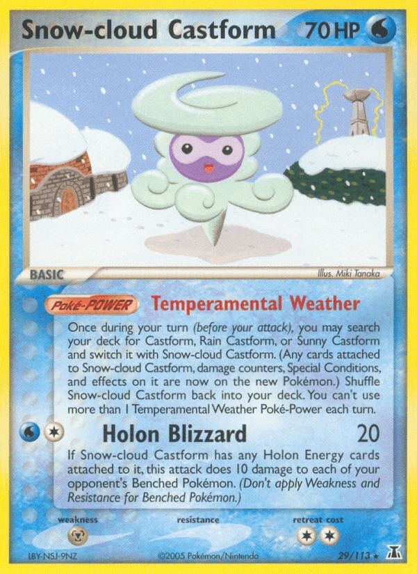 Snow-cloud Castform (29/113) [EX: Delta Species] (Online Only)