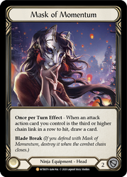 Mask of Momentum [U-WTR079] (Welcome to Rathe Unlimited)  Unlimited Rainbow Foil - Anime Imports LLC
