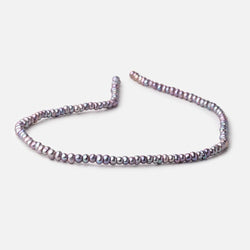 5mm Multi-Tonal Purple Off Round 2.5mm Large Hole Pearls 15 inch 120 Beads