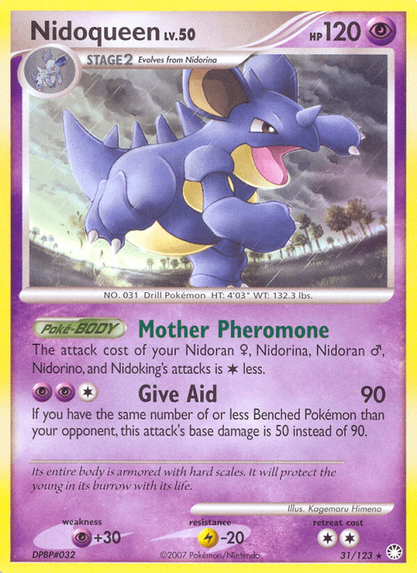 Nidoqueen (31/123) [Diamond & Pearl: Mysterious Treasures] (Online Only)