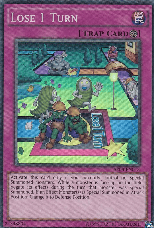 Lose 1 Turn [AP08-EN013] Super Rare (ONLINE ORDER ONLY)