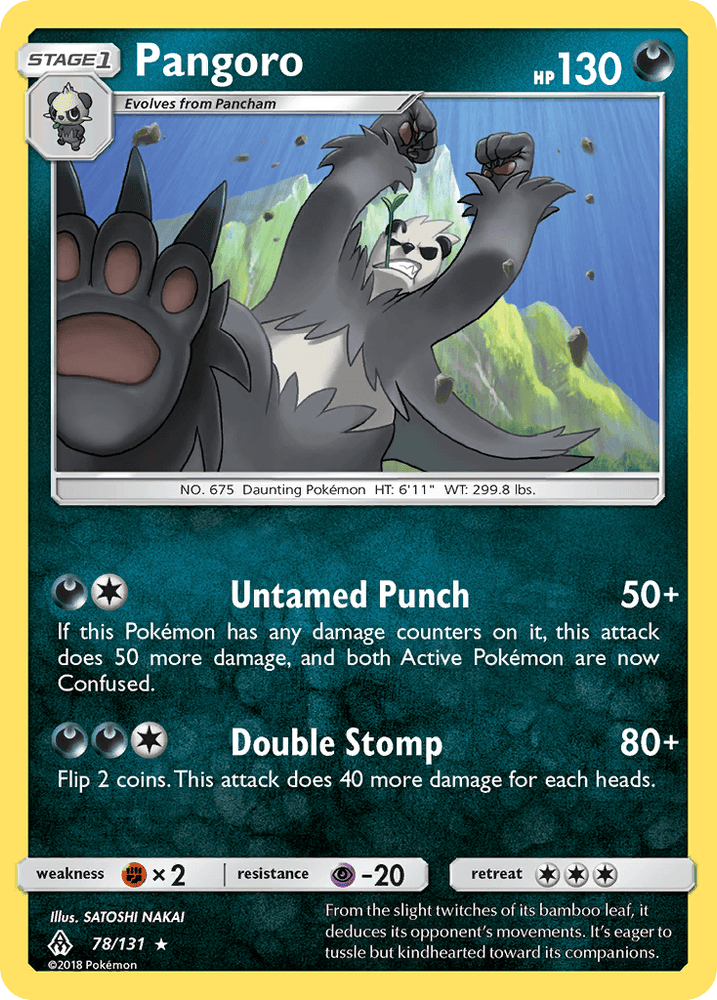 Pangoro (78/131) [Sun & Moon: Forbidden Light] (Online Only)