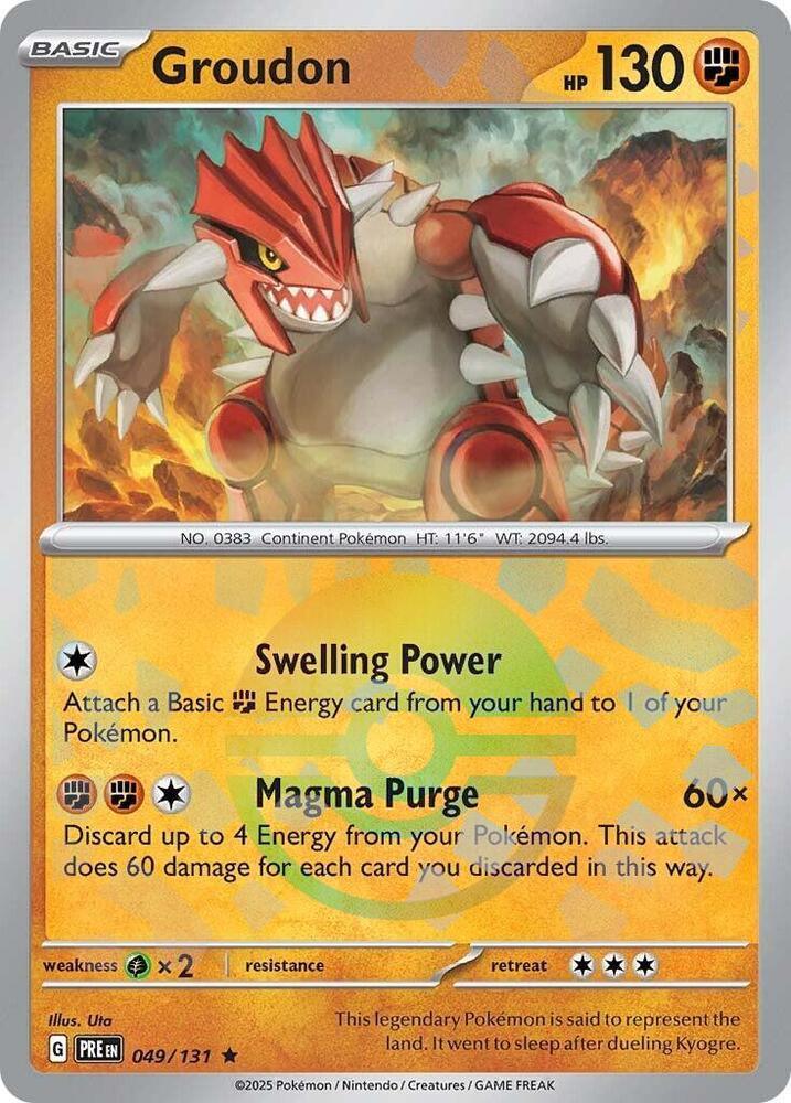 Groudon (049/131) (Poke Ball Pattern) [Scarlet & Violet: Prismatic Evolutions] (Online Only)