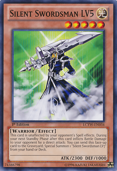 Silent Swordsman LV5 [LCYW-EN034] Common (ONLINE ORDER ONLY)