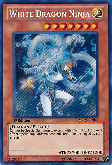 White Dragon Ninja [ORCS-EN084] Secret Rare (ONLINE ORDER ONLY)