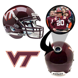 Virginia Tech Hokies College Football Collectible Mini Helmet - Picture Inside - FANZ Collectibles (Online Order Only) (ONLINE ORDER ONLY)