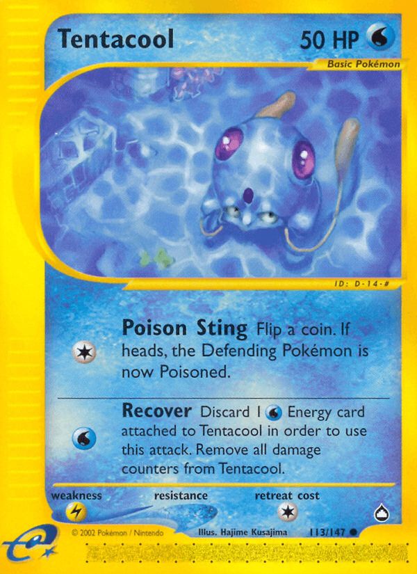 Tentacool (113/147) [Aquapolis] (Online Only)