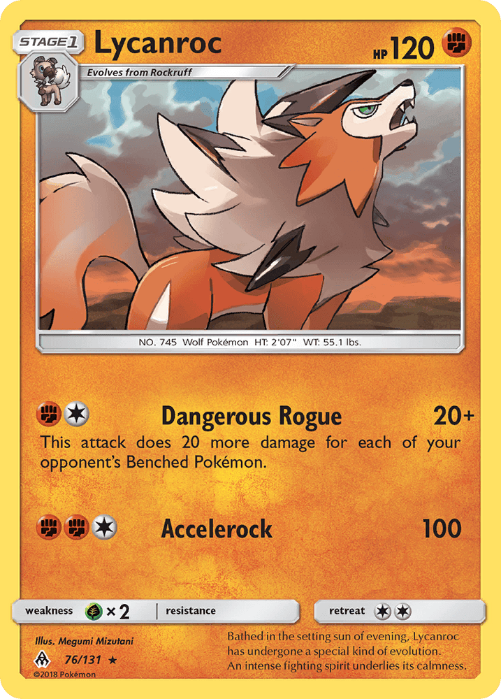 Lycanroc (76/131) [Sun & Moon: Forbidden Light] (Online Only)