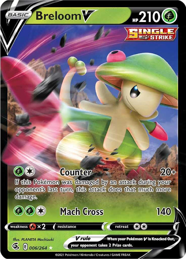 Breloom V (006/264) [Sword & Shield: Fusion Strike] (Online Only)