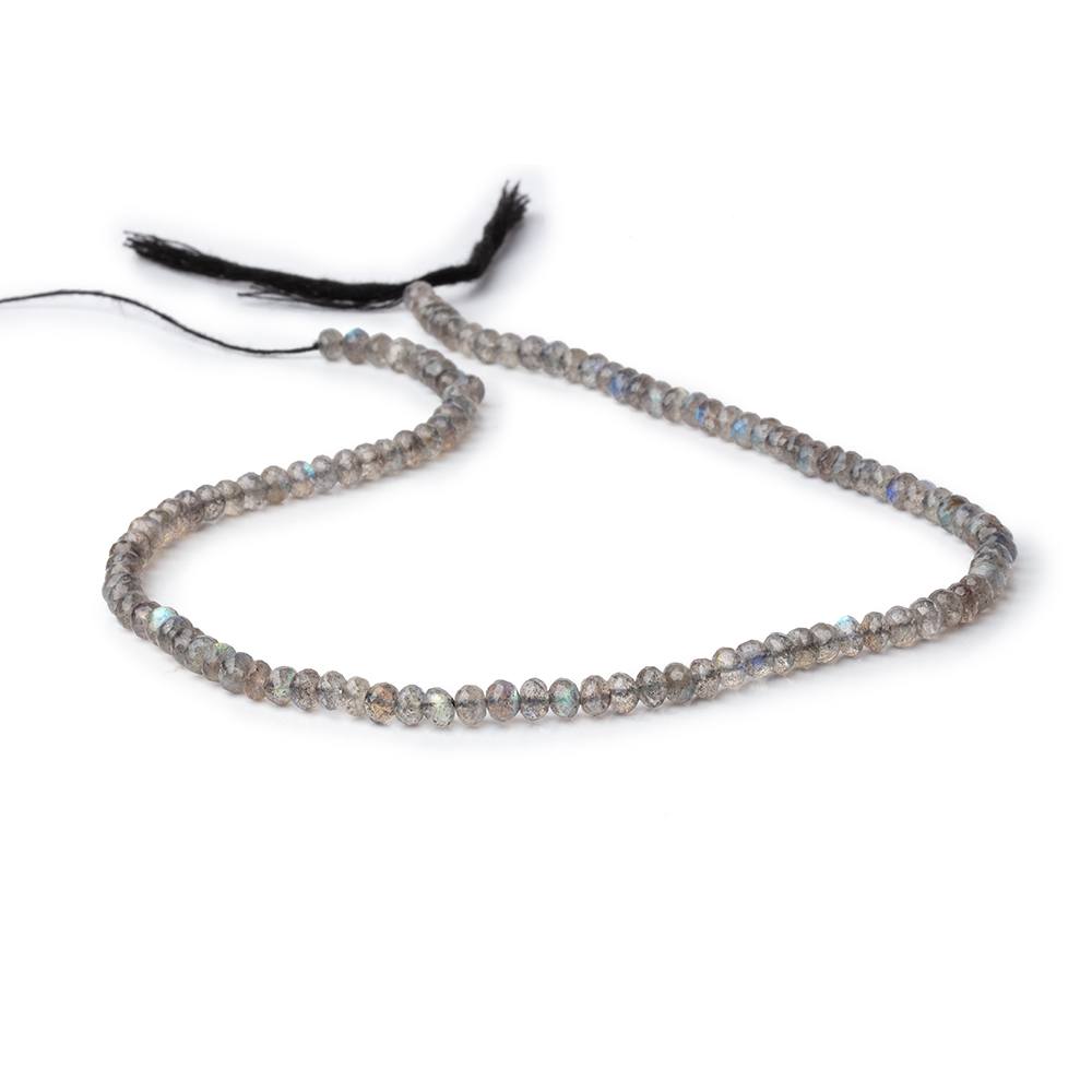4.3mm Labradorite Micro Faceted Rondelle Beads 14 inch 110 pieces AAA (ONLINE ORDER ONLY)