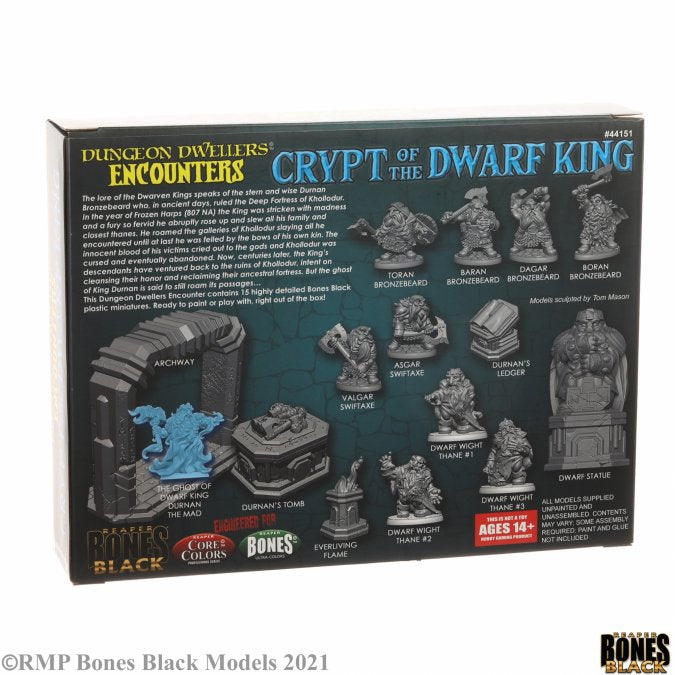 Reaper Bones Black: Crypt of the Dwarf King - Boxed Set (ONLINE ORDER ONLY)
