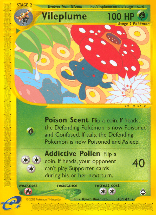 Vileplume (43/147) [Aquapolis] (Online Only)