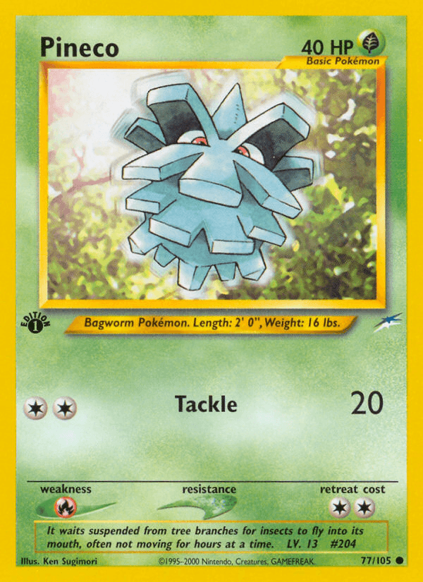 Pineco (77/105) [Neo Destiny 1st Edition] (Online Only)