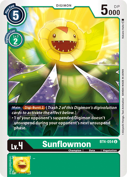 Sunflowmon [BT4-054] [Great Legend] (ONLINE ORDER ONLY)
