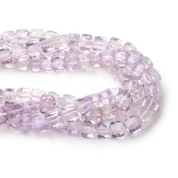 6-7mm Pink Amethyst Faceted Cube Beads 8 inch 30 pieces (ONLINE ORDER ONLY)