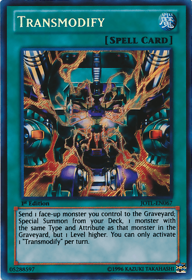 Transmodify [JOTL-EN067] Secret Rare (ONLINE ORDER ONLY)
