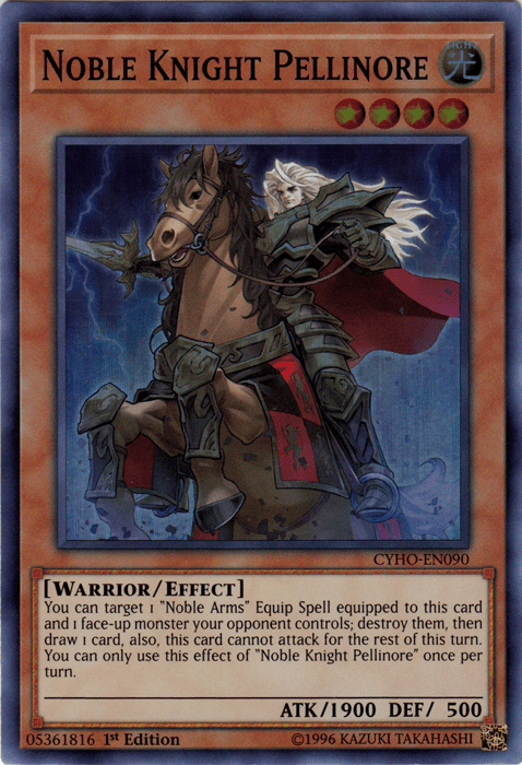 Noble Knight Pellinore [CYHO-EN090] Super Rare (ONLINE ORDER ONLY)