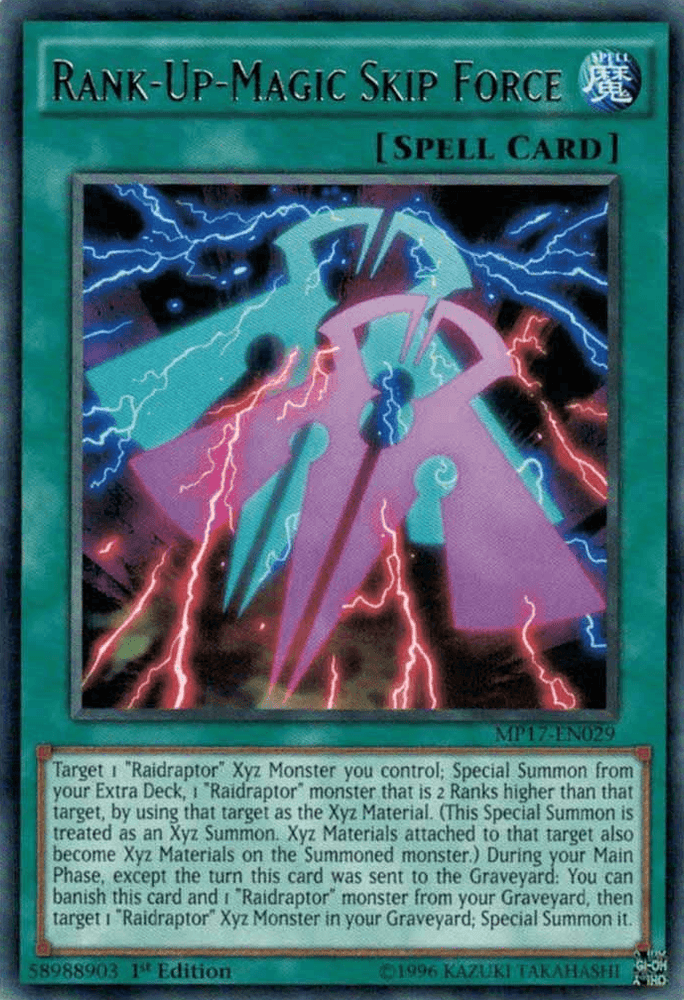 Rank-Up-Magic Skip Force [MP17-EN029] Rare (ONLINE ORDER ONLY)