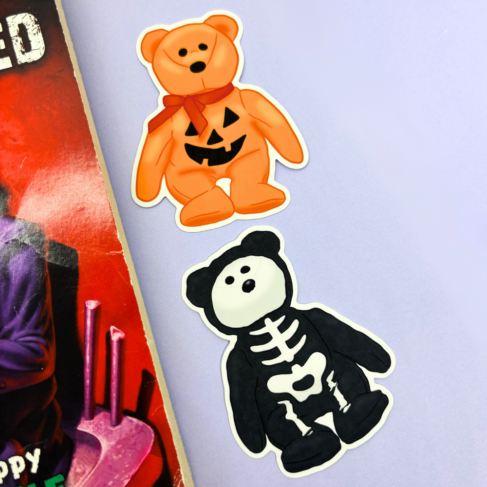 90's Halloween Plushies | Sticker Die Cut (ONLINE ORDER ONLY)