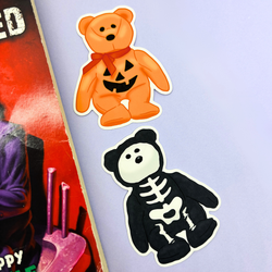 90's Halloween Plushies | Sticker Die Cut (ONLINE ORDER ONLY)