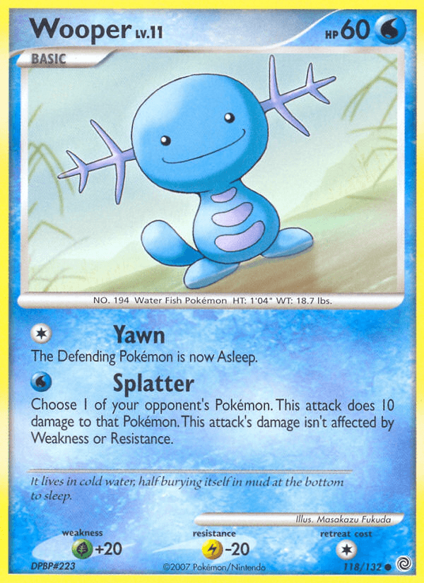 Wooper (118/132) [Diamond & Pearl: Secret Wonders] (Online Only)