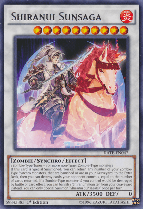Shiranui Sunsaga [RATE-EN047] Rare (ONLINE ORDER ONLY)