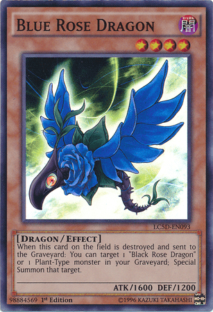 Blue Rose Dragon [LC5D-EN093] Super Rare (ONLINE ORDER ONLY)