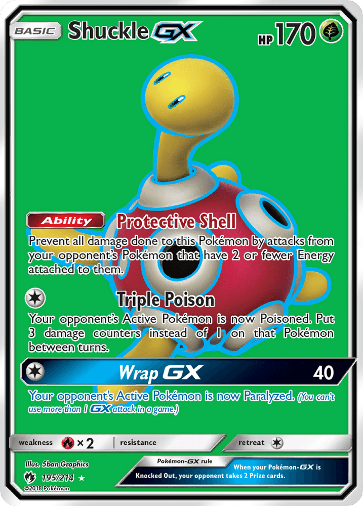 Shuckle GX (195/214) [Sun & Moon: Lost Thunder] (Online Only)