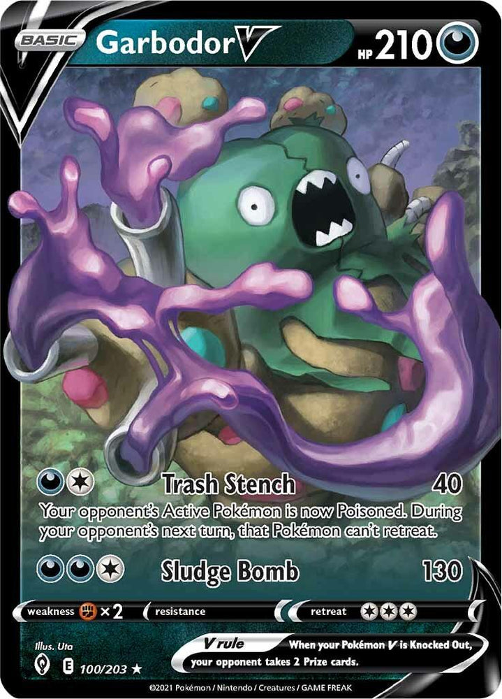 Garbodor V (100/203) [Sword & Shield: Evolving Skies] (Online Only)