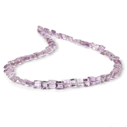 5mm Amethyst  pavilion faceted Emerald Cut Beads 13 inch 80 pieces (ONLINE ORDER ONLY)