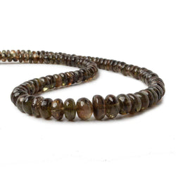 4.5-9mm Andalusite Beads Plain Rondelle 15 inch 115 pieces (ONLINE ORDER ONLY)