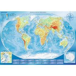 Trefl Red 4000 Piece Puzzle - Large physical map of the world / Meridian (ONLINE ORDER ONLY)