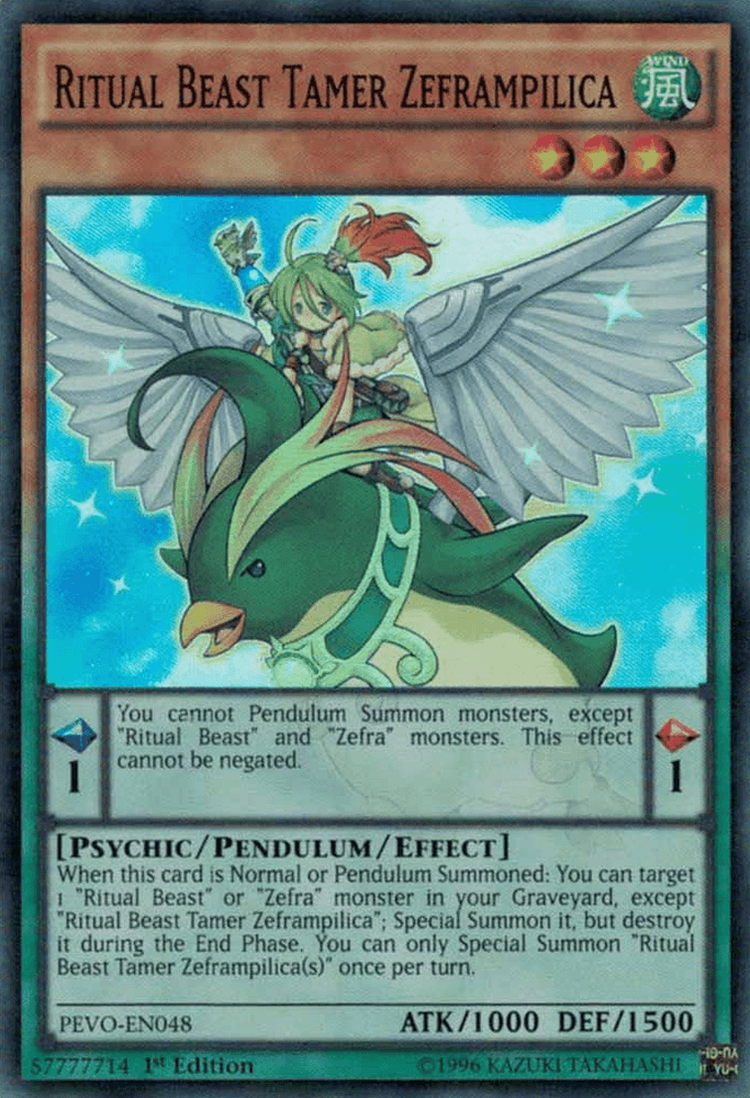 Ritual Beast Tamer Zeframpilica [PEVO-EN048] Super Rare (ONLINE ORDER ONLY)
