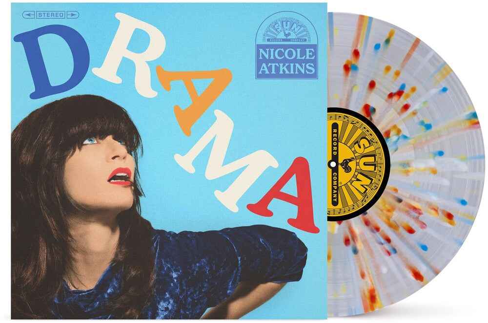 Drama [Translucent Clear with Red Blue & Yellow Splatter]