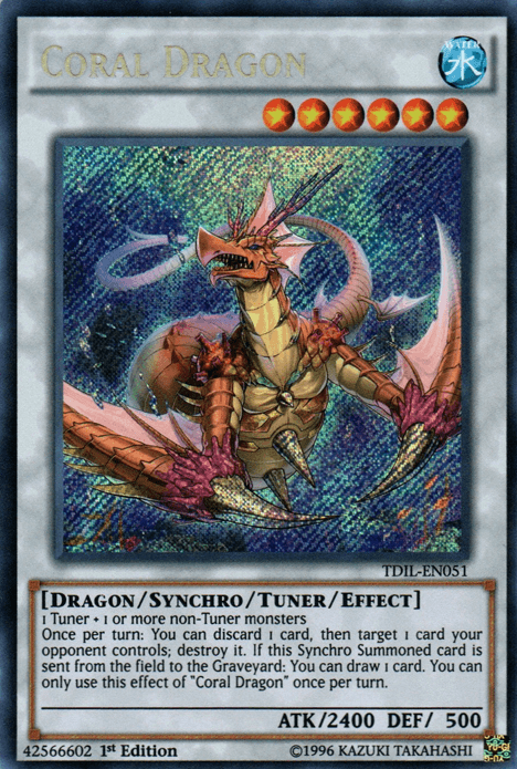 Coral Dragon [TDIL-EN051] Secret Rare (ONLINE ORDER ONLY)