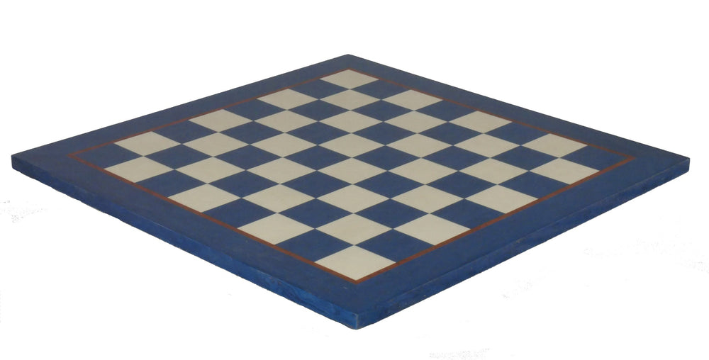 Chess Board - 17" Blue & Ivory Glossy Chess Board (ONLINE ORDER ONLY)