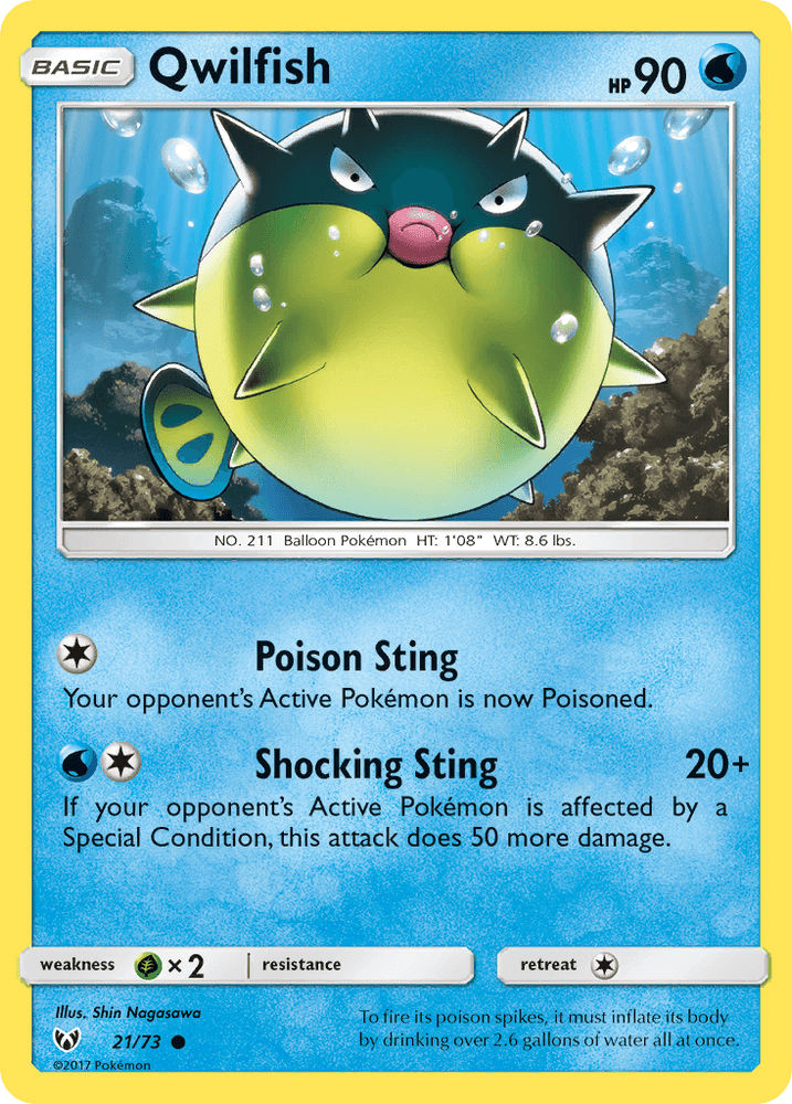Qwilfish (21/73) [Sun & Moon: Shining Legends] (Online Only)