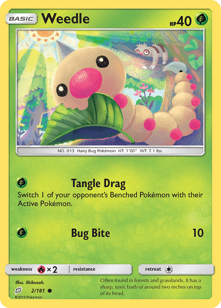 Weedle (2/181) [Sun & Moon: Team Up] (Online Only)