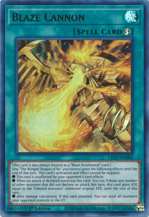 Blaze Cannon [LED7-EN005] Ultra Rare (ONLINE ORDER ONLY)