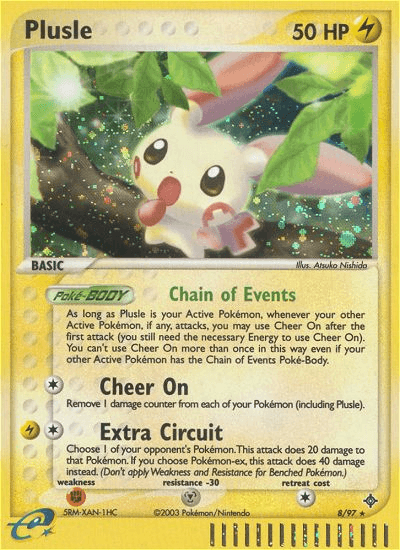 Plusle (8/97) [EX: Dragon] (Online Only)